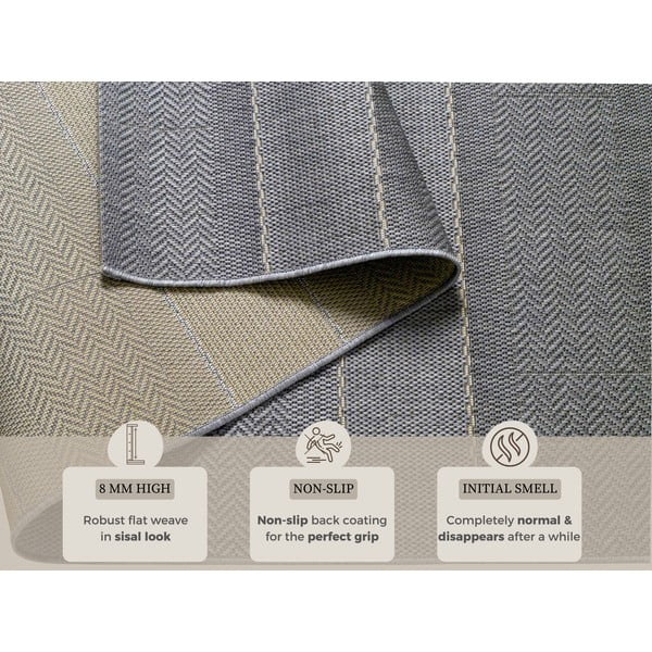 Covor adecvat interior/exterior Hanse Home Sunshine, 80x200 cm, gri-image-3