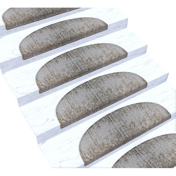 Covorașe pentru scări bej 16 buc. 20x65 cm Horizon – Vitaus-image-1