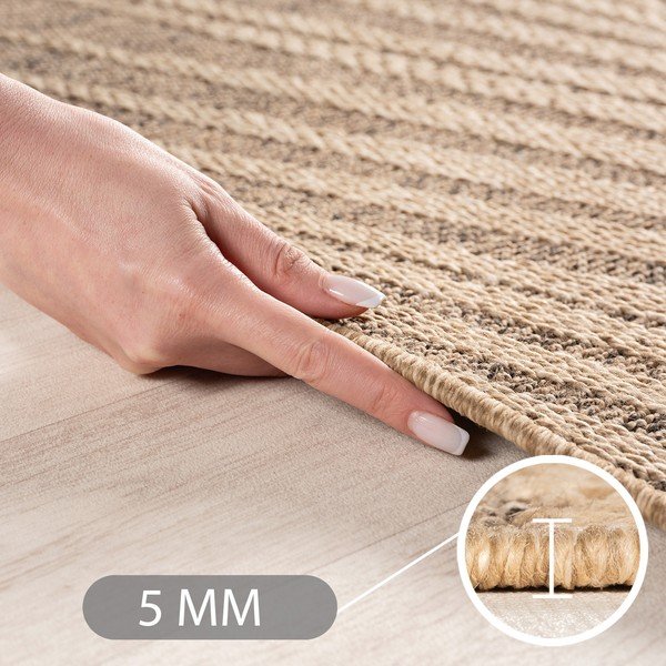 Covor pentru exterior și interior maro rotund ø 160 cm Timber 1403 – Ayyildiz Carpets-image-3
