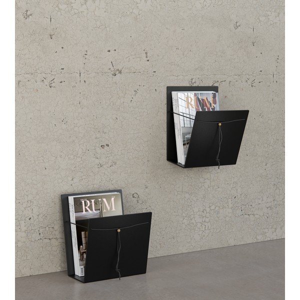 Suport de reviste din metal și din piele ecologică Bull M – LIND DNA-image-1