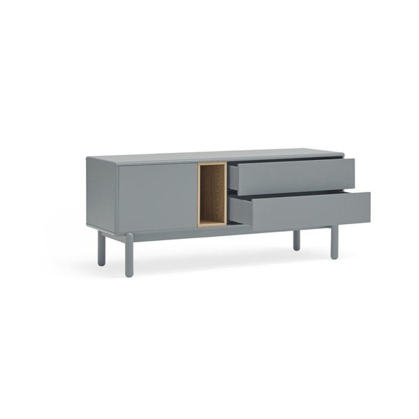 Masă TV albastră/gri 140x56 cm Corvo – Teulat-image-2
