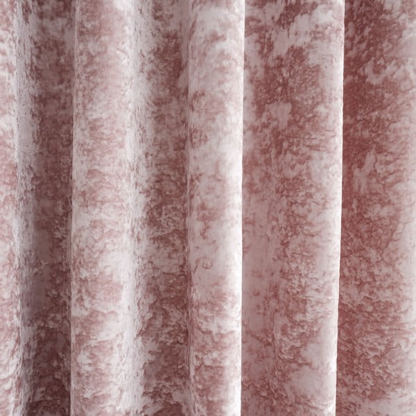 Draperii roz 2 buc. 168x229 cm Crushed Velvet – Catherine Lansfield-image-2