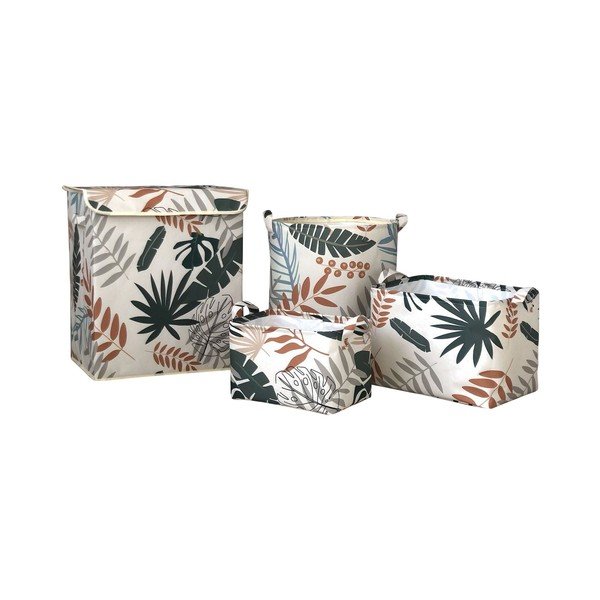 Coșuri de depozitare de depozitare 4 buc. din material textil – Mioli Decor