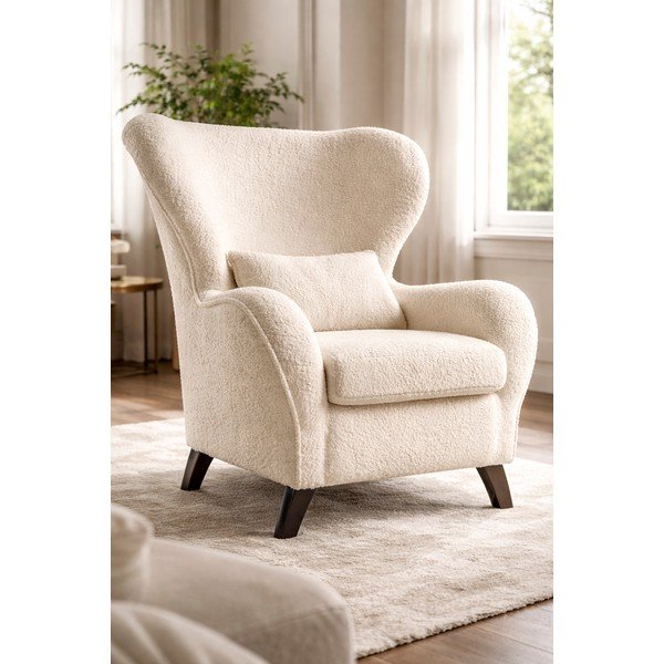 Fotoliu cu spătar înalt Miuform Miuf, bej-image-1