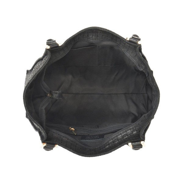 Geantă din piele Luisa Vannini Lucette, negru-image-4