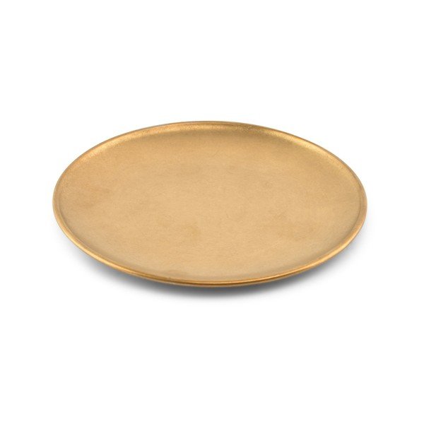 Farfurie aurie pentru desert  din metal ø 17 cm Serve – BonBistro-image-3