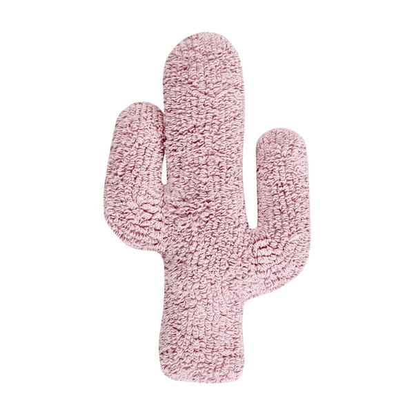 Pernă din bumbac Happy Decor Kids Cactus, 45 x 45 cm, roz