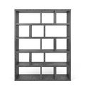 Bibliotecă gri cu aspect de beton 150x198 cm Berlin – TemaHome
