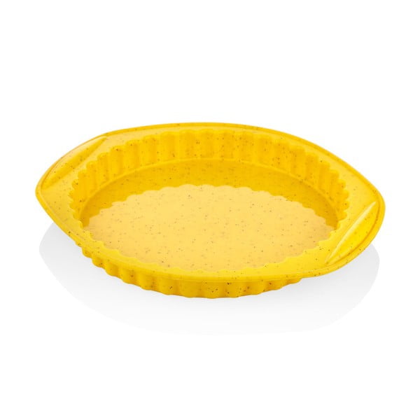 Formă din silicon pentru coacere The Mia Maya, ⌀ 30 cm, galben