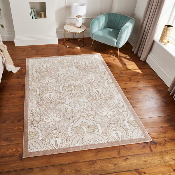 Covor crem 120x170 cm Damask Bronze – Think Rugs-image-3
