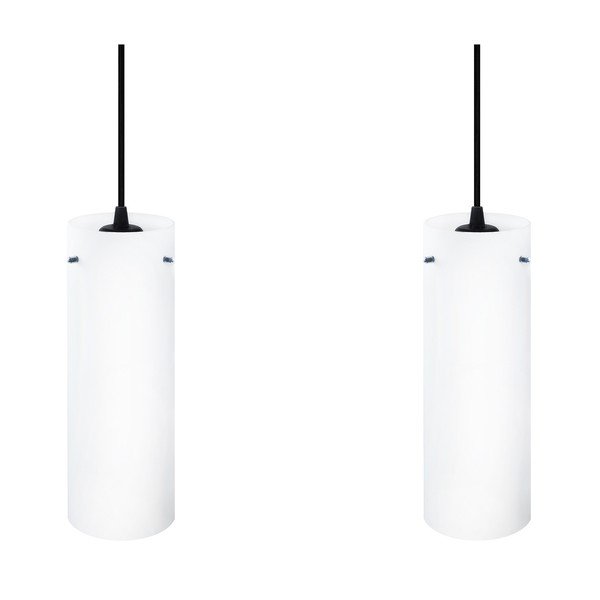 Corp de iluminat dublu PAIPU Elementary,opal mat /negru/negru/negru-image-2