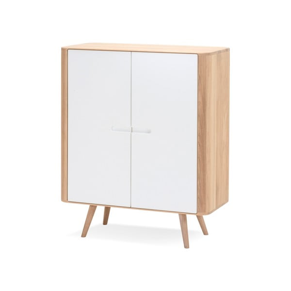 Dulap din lemn de stejar Gazzda Ena, 90 x 110 cm-image-2