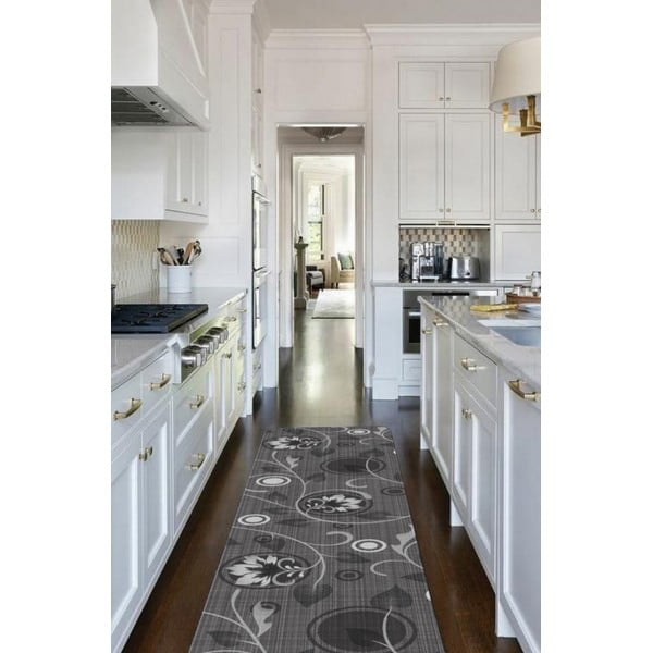 Covor tip traversă gri lavabil 58x190 cm Rosie – Oyo Concept