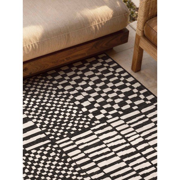 Covor pentru exterior și interior negru/crem 120x170 cm Haringey Barkham – Ted Baker-image-2