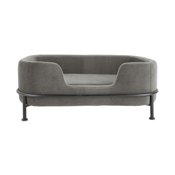Pat pentru animale de companie gri din catifea universal 42x63 cm Puffed – Leitmotiv