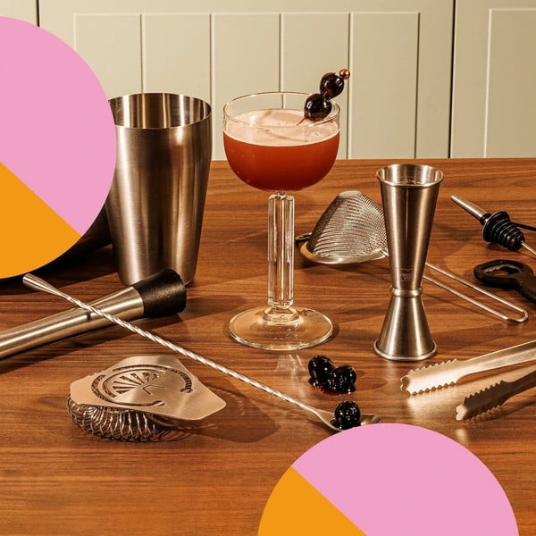 Set de preparare cocktailuri din oțel inoxidabil Bar in Box – VacuVin-image-1