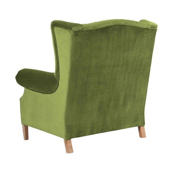 Fotoliu din catifea Max Winzer Harvey Velvet, verde oliv-image-3