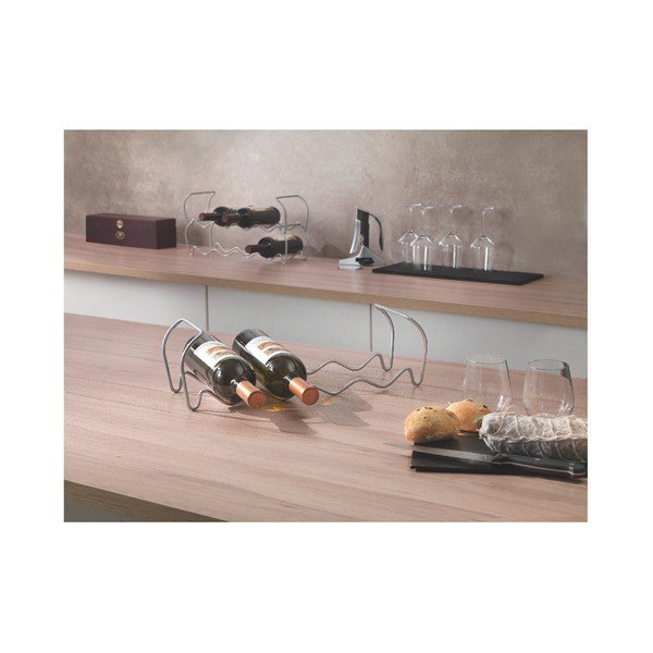 Suport cu 3 nivele pentru 12 sticle de vin Metaltex Wine, lungime 45 cm-image-1