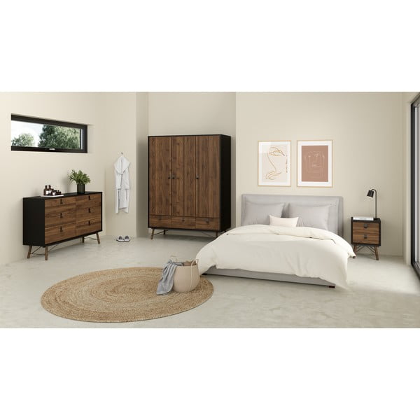 Noptieră maro închis Ry – Tvilum-image-4