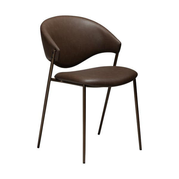 Scaun de dining maro închis din imitație de piele Zone – DAN-FORM Denmark