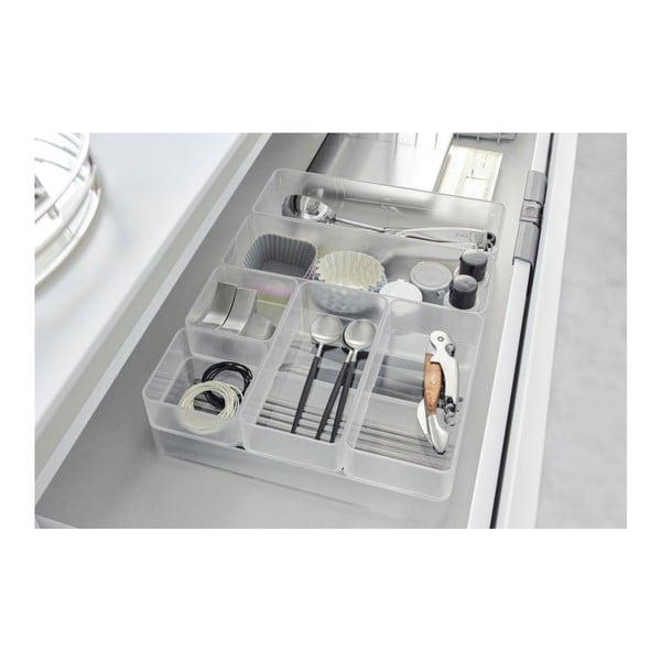 Organizatoare pentru sertare 2 buc. din plastic Tower – YAMAZAKI-image-1