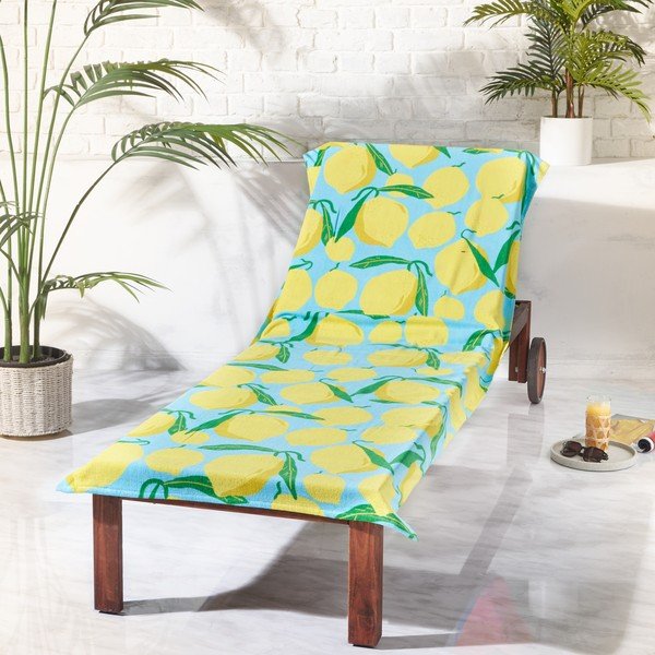 Prosop de plajă din bumbac 92x180 cm Lemons Lounger – Catherine Lansfield-image-1
