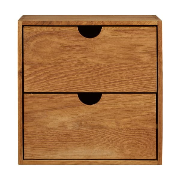 Raft în culoare naturală etajat din lemn de stejar 18 cm Townsville – House Nordic