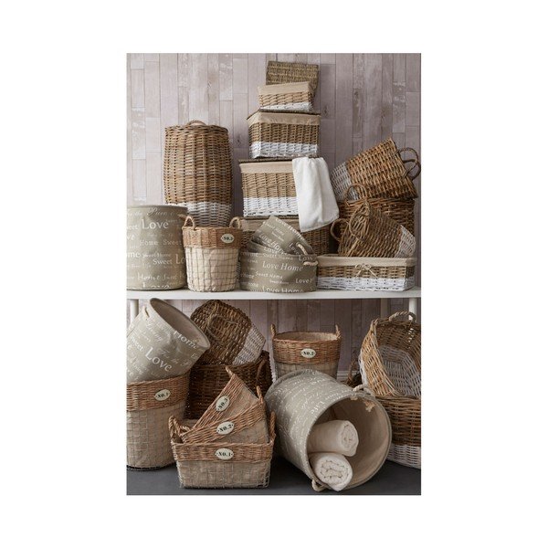 Set 3 coșuri ovale Premier Housewares English Words-image-1