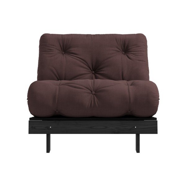 Fotoliu variabil KARUP Design Roots Black/Mocca, maro închis-image-1