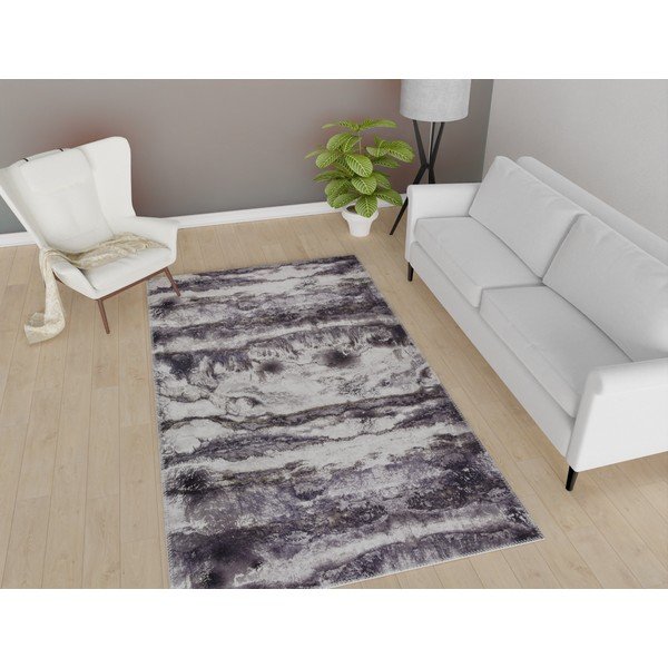 Covor tip traversă gri lavabil  200x80 cm - Vitaus-image-1