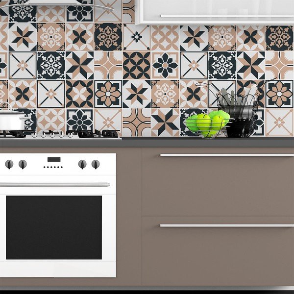 Set 24 autocolante Ambiance Azulejos Aldonio, 15 x 15 cm-image-3