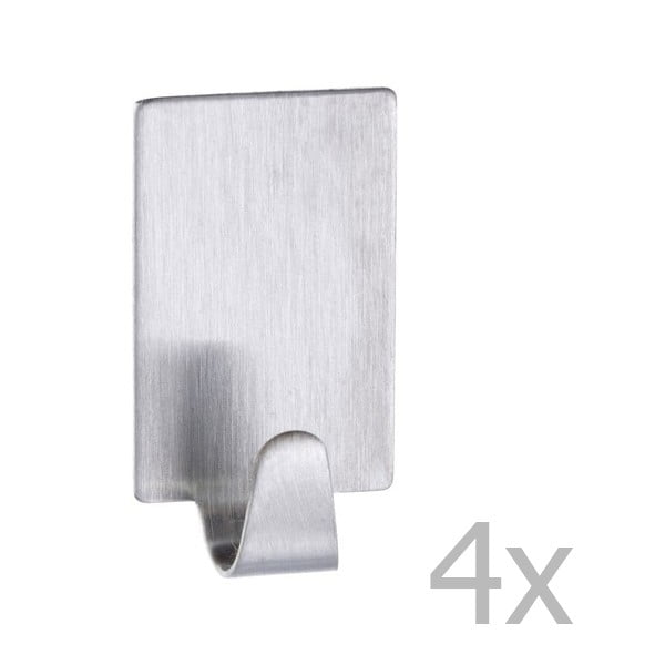 Set 4 cârlige din oțel inoxidabil Wenko Hooks-image-1