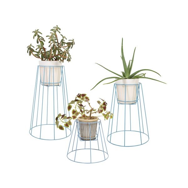 Suport pentru ghiveci OK Design Cibele, înălțime 30 cm, albastru-image-2