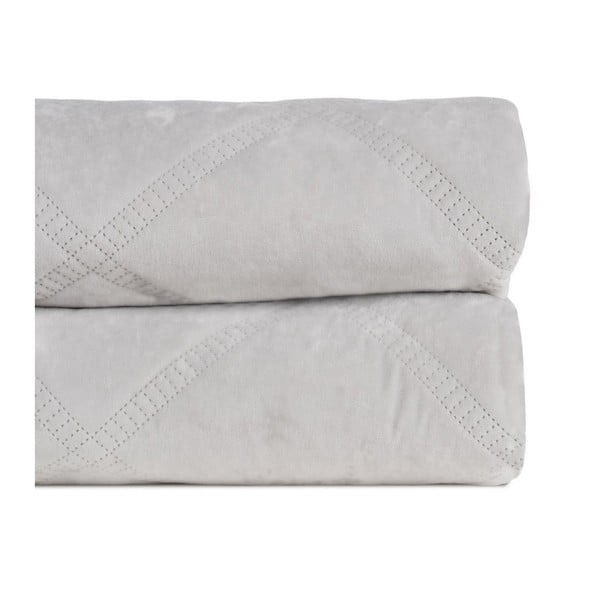 Cuvertură crem matlasată din catifea 230x260 cm – Ixia