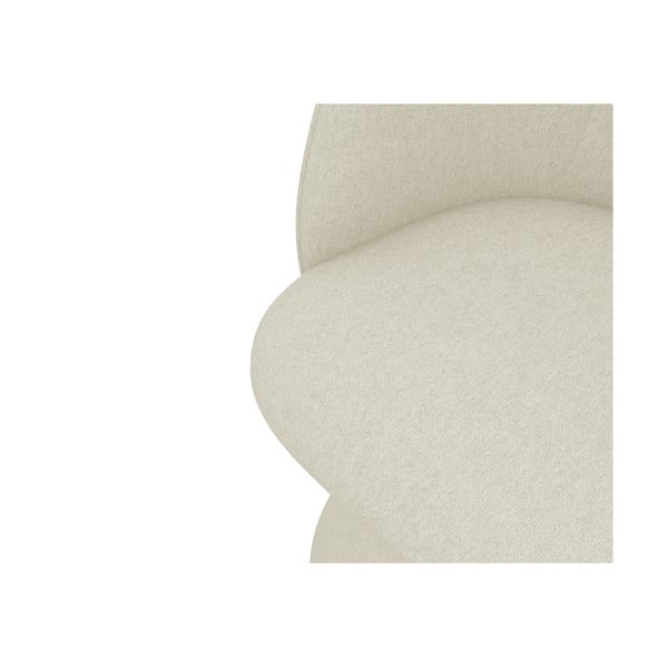 Scaun de sufragerie crem tapițat Maia – Makamii-image-4