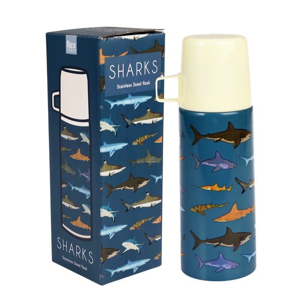 Termos albastru pentru copii 350 ml Sharks – Rex London-image-4