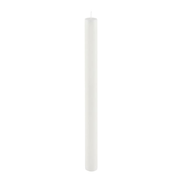 Lumânare lungă Ego Dekor Cylinder Pure, timp de ardere 53 h, alb