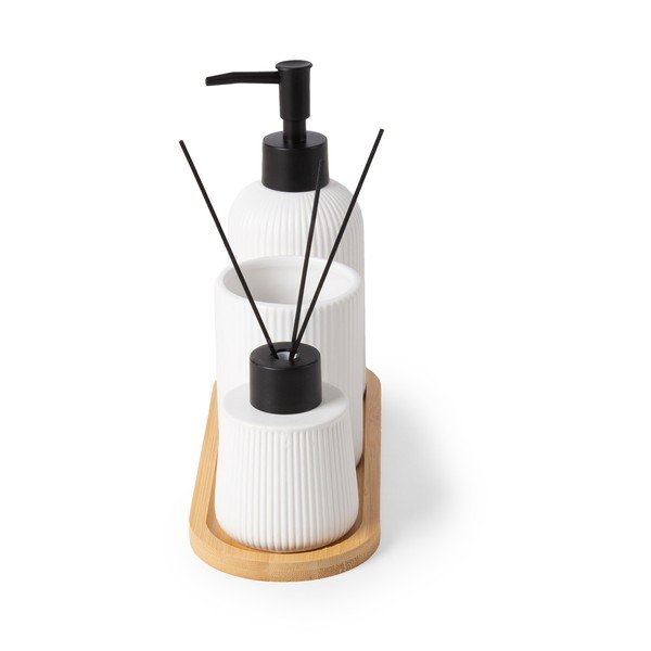 Set de accesorii de baie alb din ceramică – Compactor-image-2