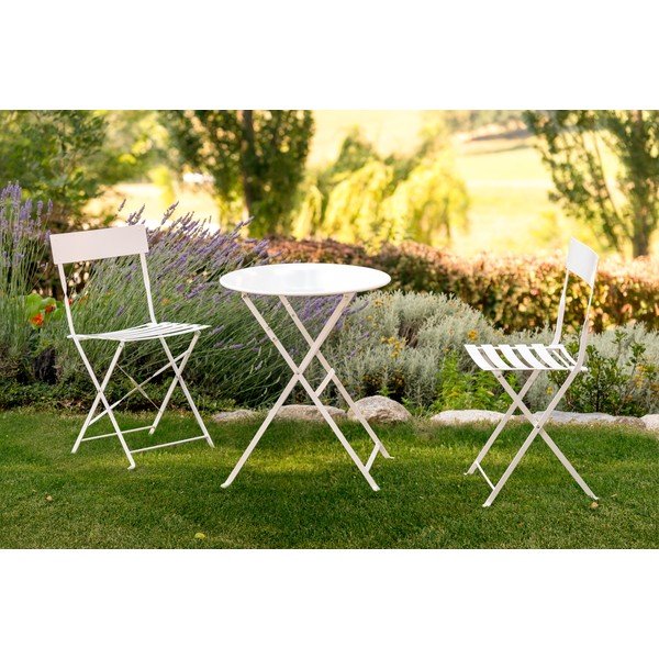 Set mobilier de grădină Resol Tea Time, alb-image-1