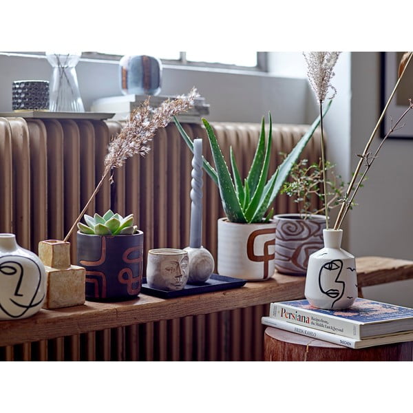 Ghiveci decorativ din teracotă handmade ø 12 cm Lija – Bloomingville-image-1