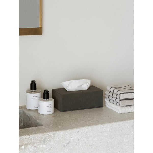 Cutie pentru șervețele din piele artificială Sahla – Blomus-image-1