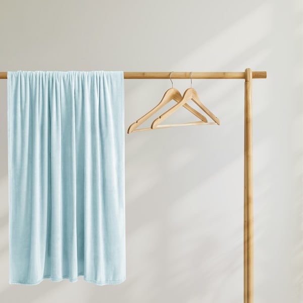 Pătură din microfibră DecoKing Mic, 160 x 210 cm, albastru deschis-image-4