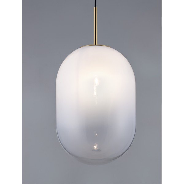Lustră albă/aurie din sticlă ø 24 cm Chrysi – Nova Luce-image-1
