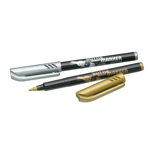 Set 2 markere pentru scris pe sticlă Kitchen Craft Home Made