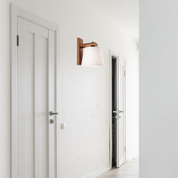 Aplică de perete maro închis ø 20 cm Aida – LAMKUR-image-2