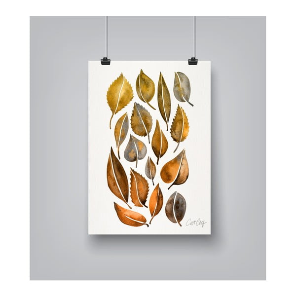 Poster Americanflat Americanflat Rusy Fall Leaves, 30 x 42 cm