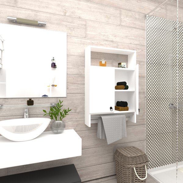 Dulap de baie Puqa Design Beta, alb-image-2