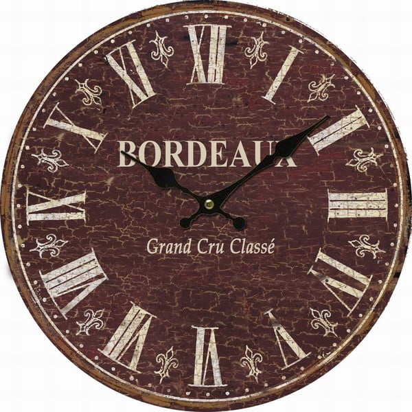 Ceas de perete Antic Line Bordeaux, 34 cm 