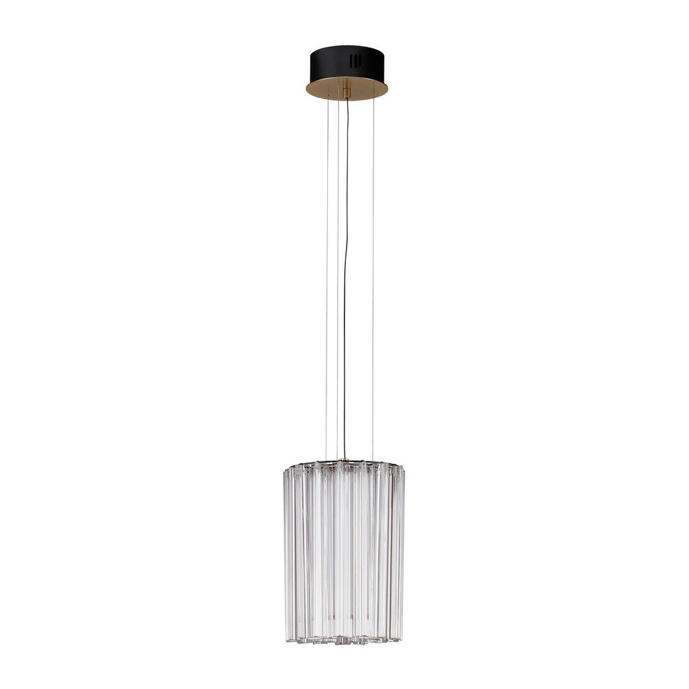 Lustră alămie LED cu intensitate reglabilă din oțel ø 22 cm Nol – Nova Luce