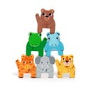 Tren din lemn pentru copii cu animale Djeco Jungle